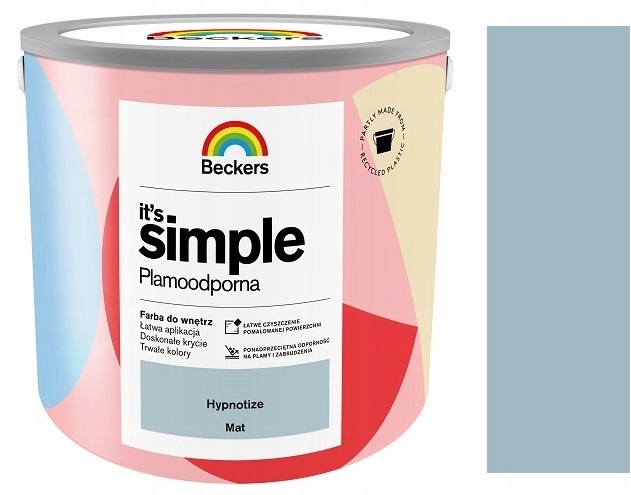 Beckers It`s Simple Plamoodporna Farba Do Ścian I Sufitów Hypnotize 2.5L