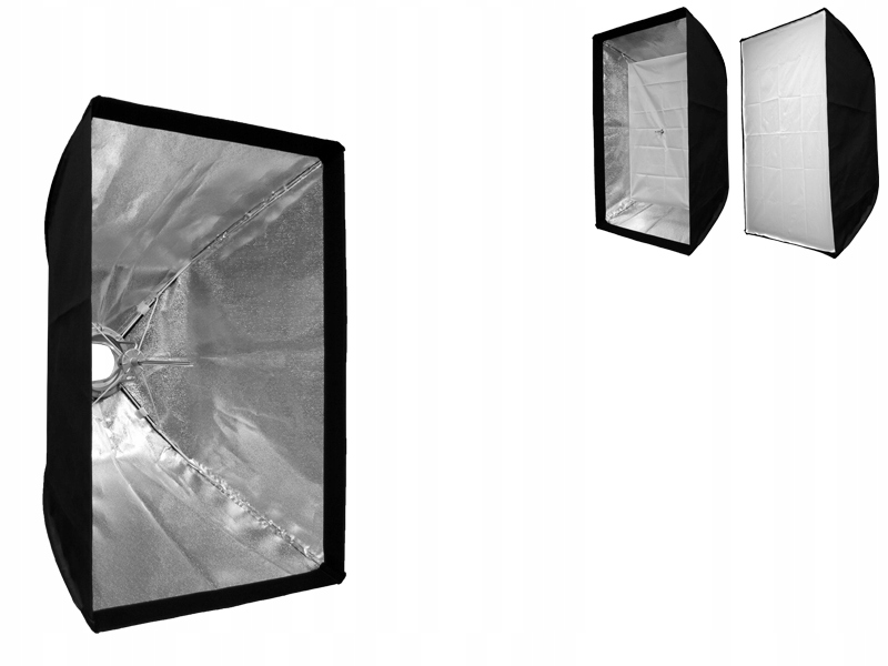 SOFTBOX STUDYJNY 60x90 cm 2 DYFUZORY SZYBKI MONTAŻ