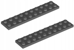 

4You Lego 3832 Płytka 2X10 Ciemno Szary (2szt)