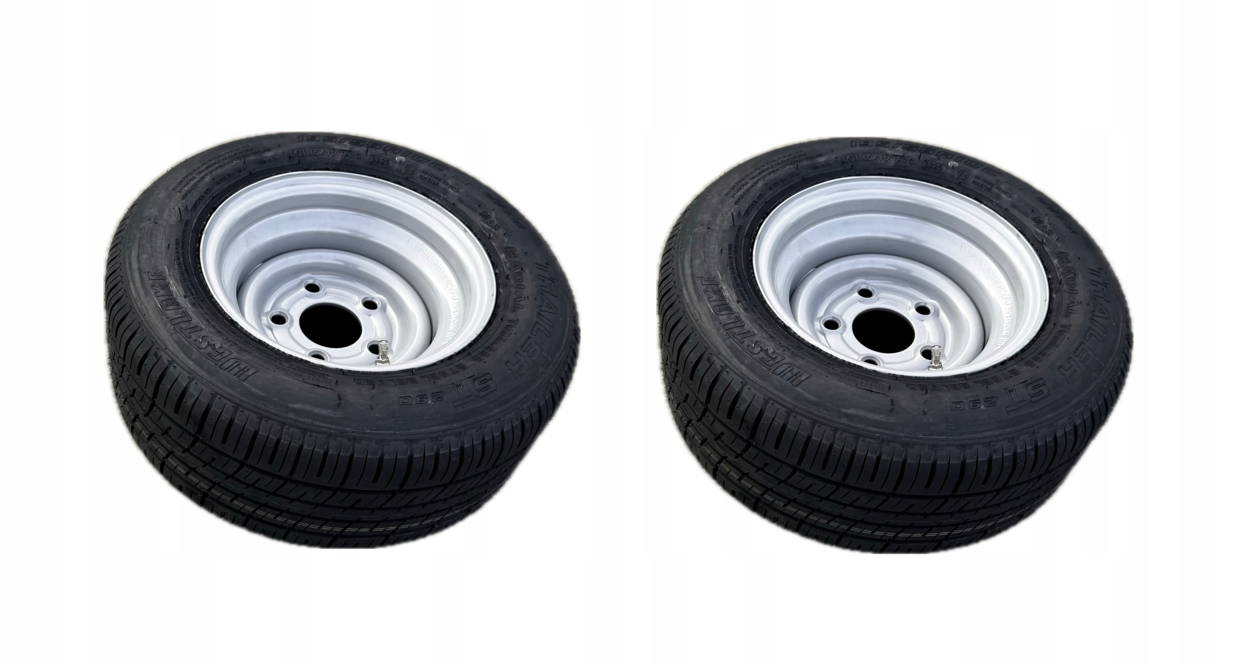 Sada 2 x ocelové kolo R10 Westlake ST290 195/55R10C 5x112 Přívěsy pro odtahové vozy