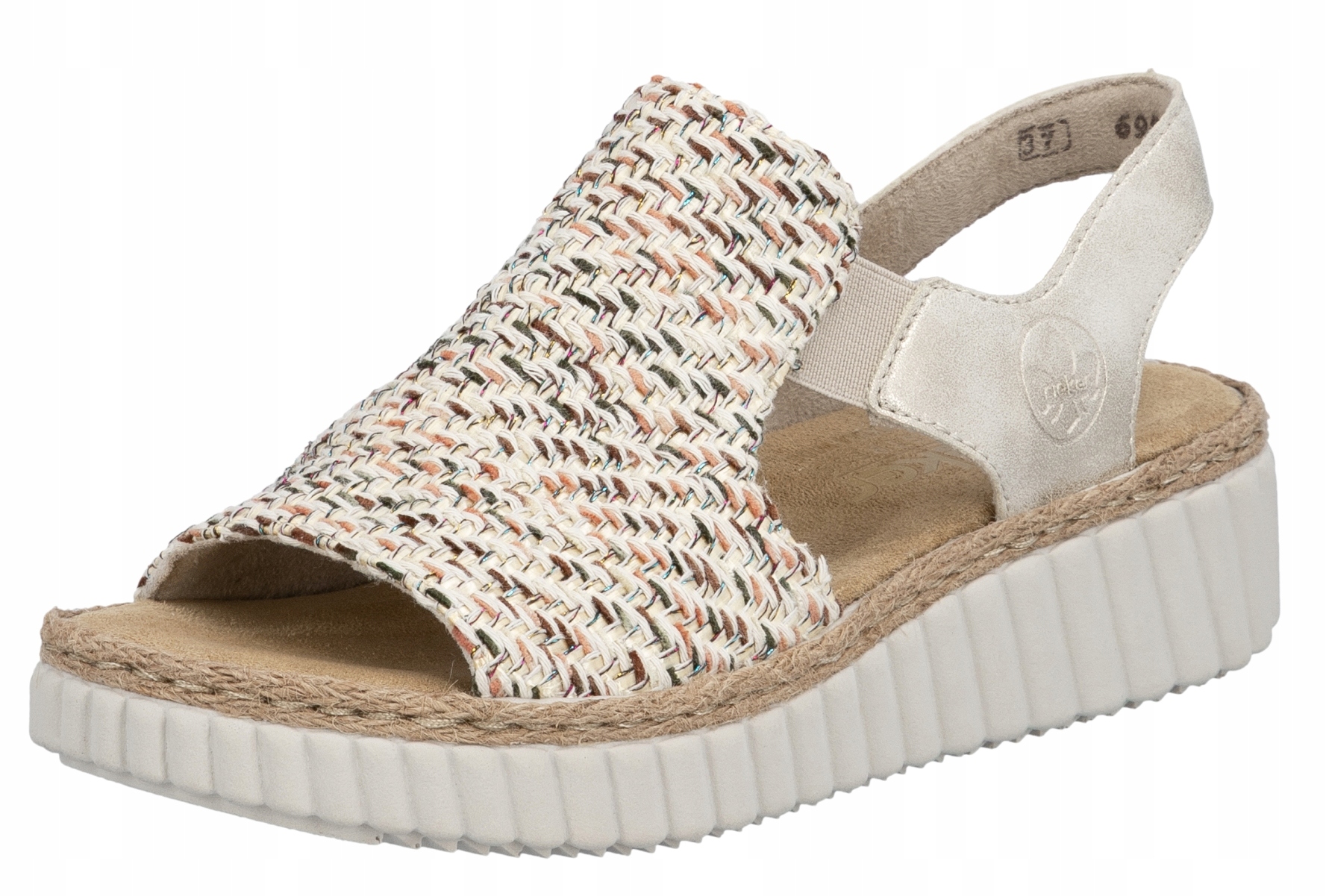 Rieker 69276-60 vel.39 béžové dámské sandály Tuhost H