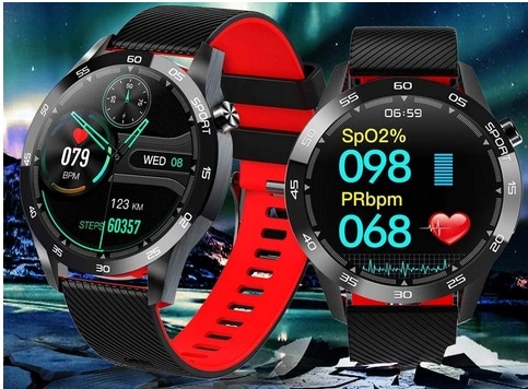 SMARTWATCH zegarek SMARTBAND inteligentna bransoleta AMOLED SMS Rodzaj cyfrowe