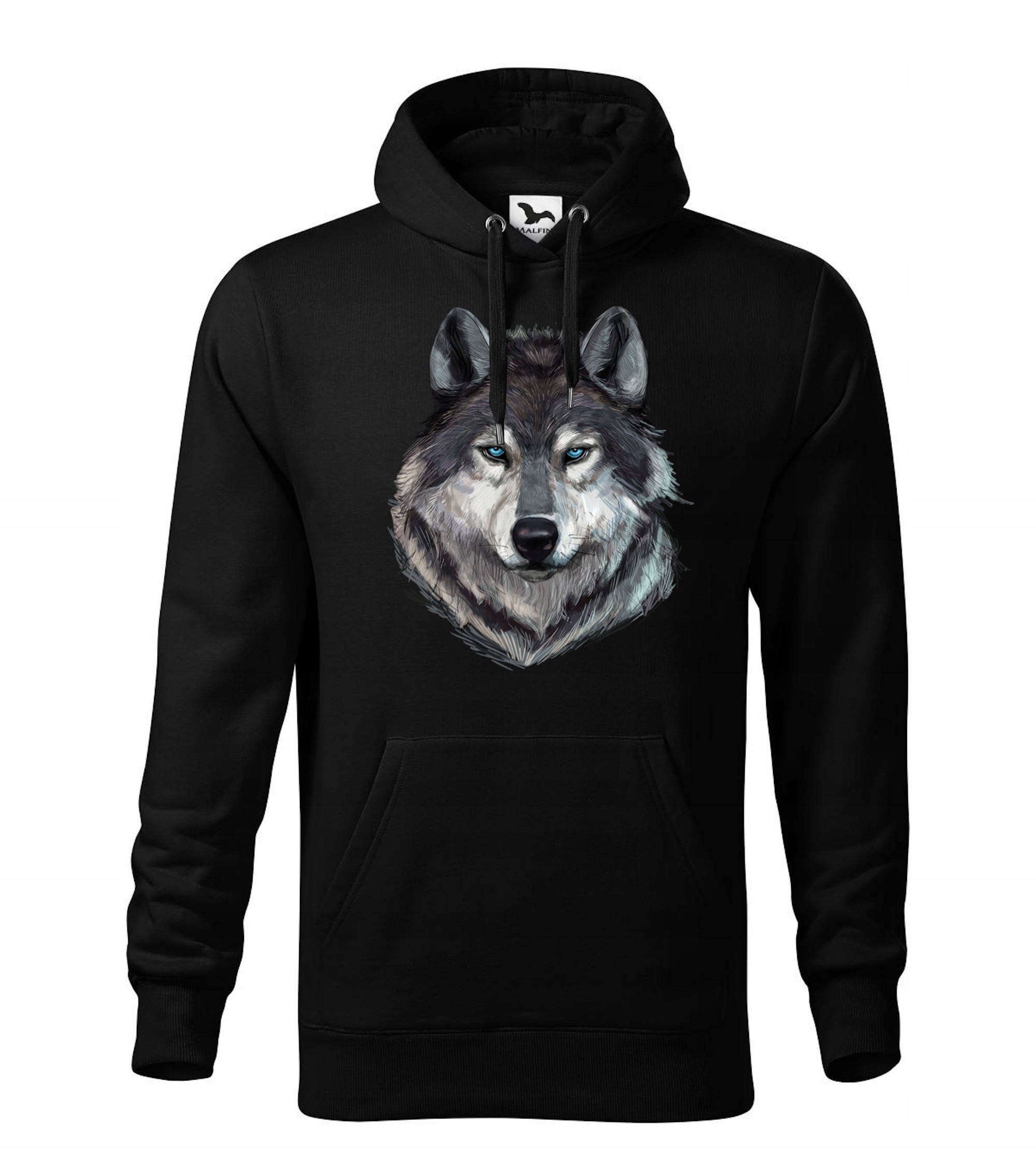 

Bluza Z Wilkiem Męska Wilk Z Kapturem 4XL