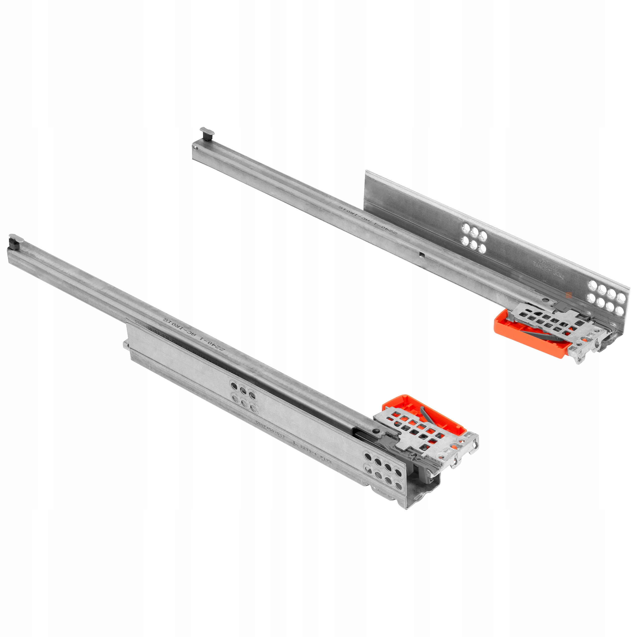 Prowadnica TANDEM L-500 częściowy wysuw TIP-ON