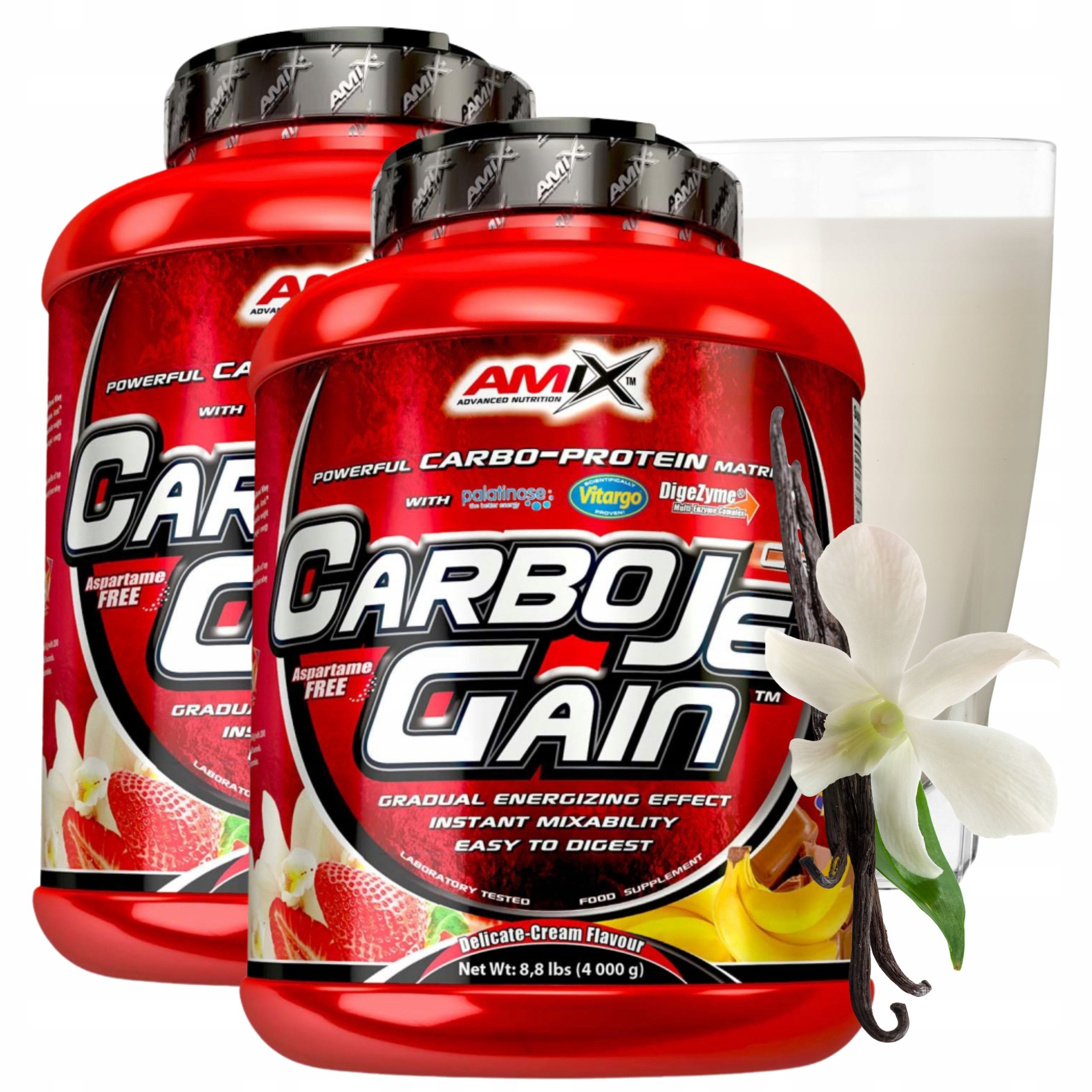 Doplněk Stravy Na Svaly Komplexní sacharidy Bílkoviny Wpi Gainer Vanilkový 8000 g