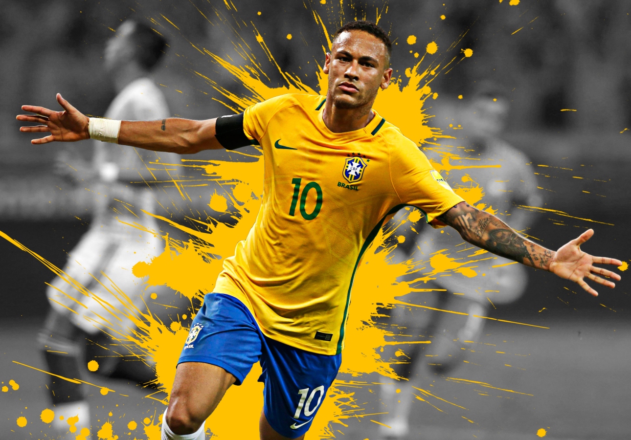 Plakat, NEYMAR da SILVA SANTOS JUNIOR , Brazylia.