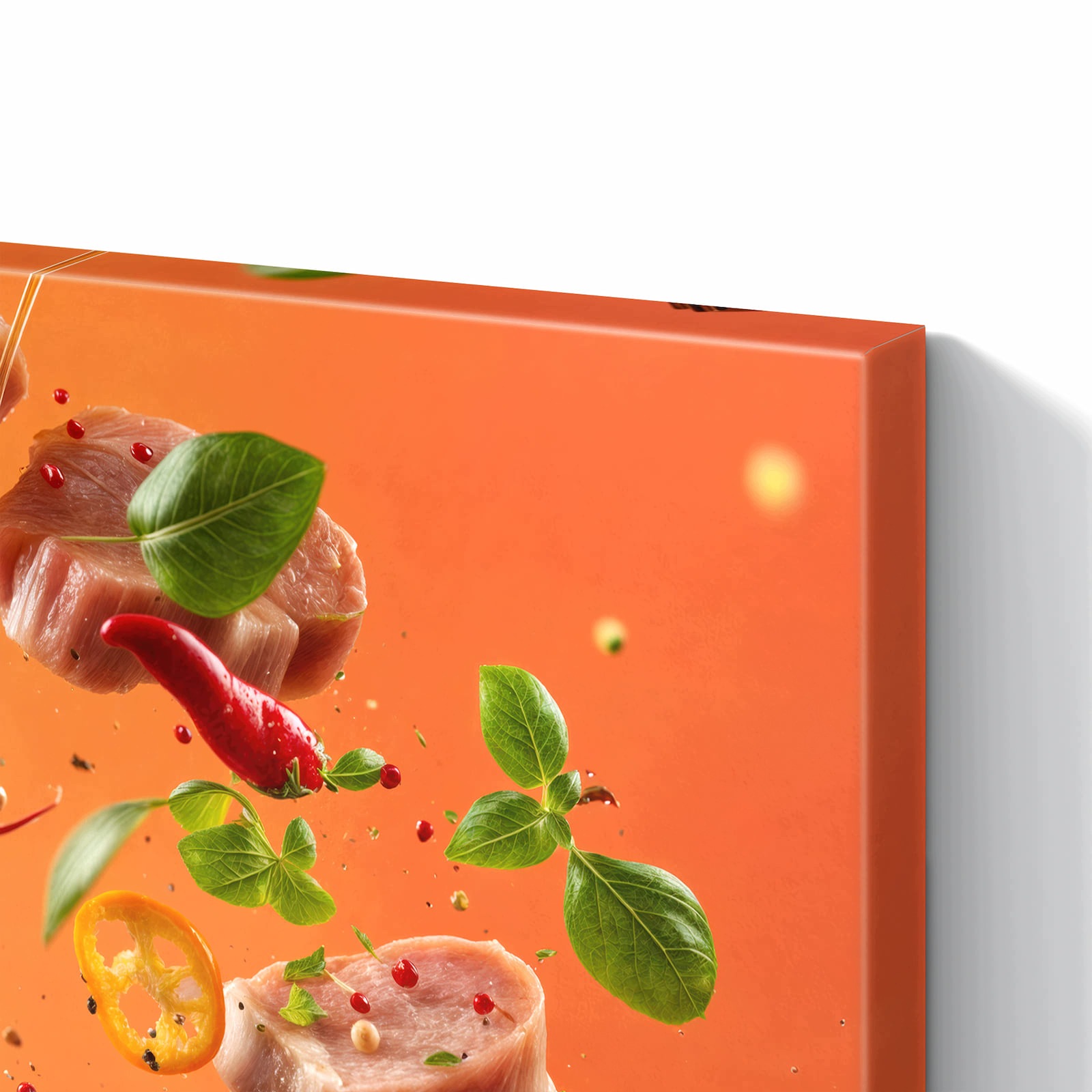 Magnetická tabule Svěží Ingredience kulinarne 90 × 60 cm
