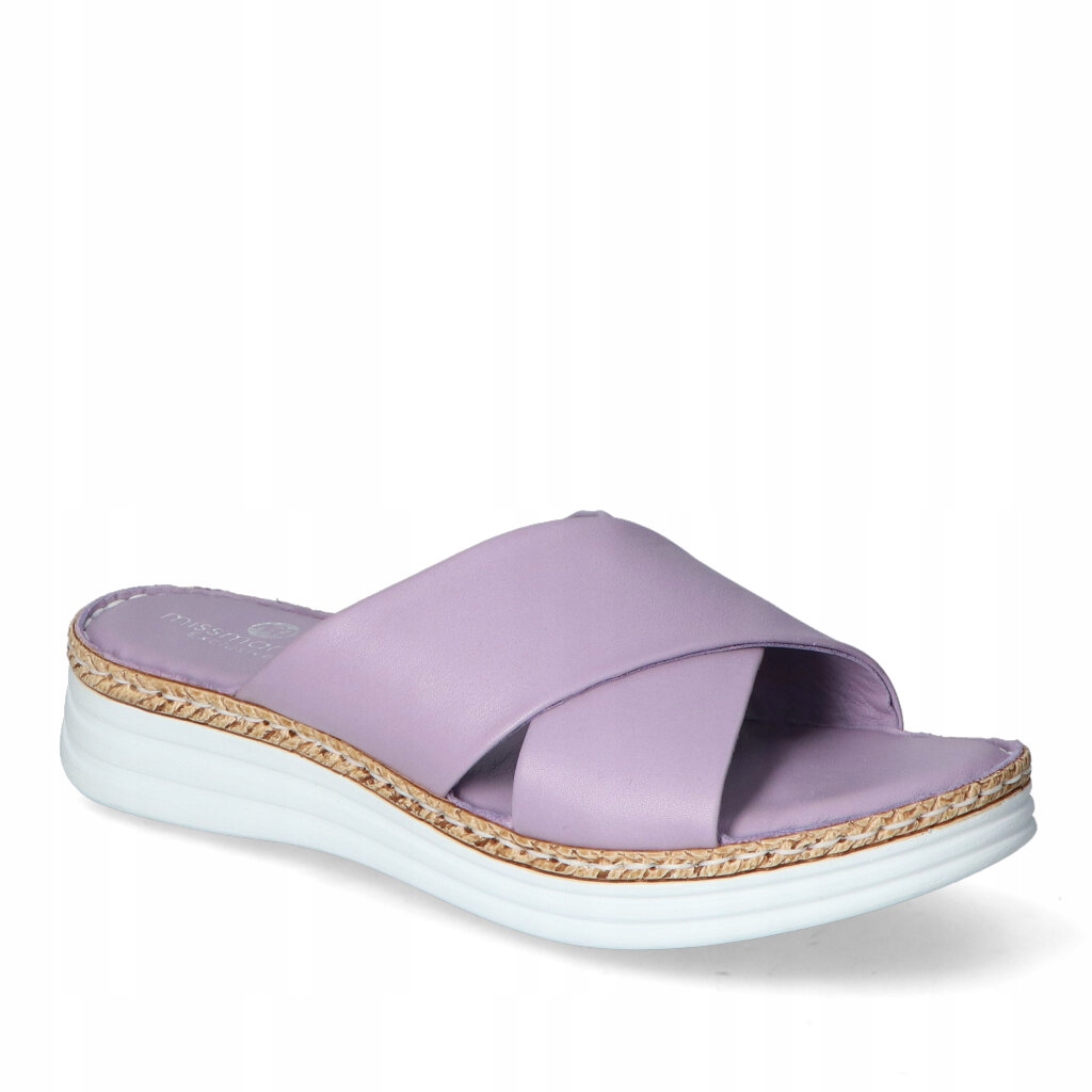 Nazouváky MissMamma Liliové Fialové Přírodní kůže Velikost 40