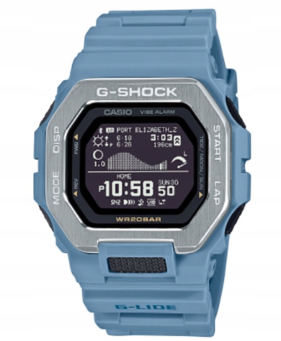 Wstrząsoodporny zegarek męski Casio G-shock wodoszczelny WR200 smart pływy