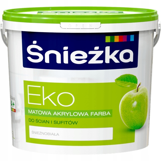 

Emulsja Śnieżka Eko biala do ścian i sufitów 10L