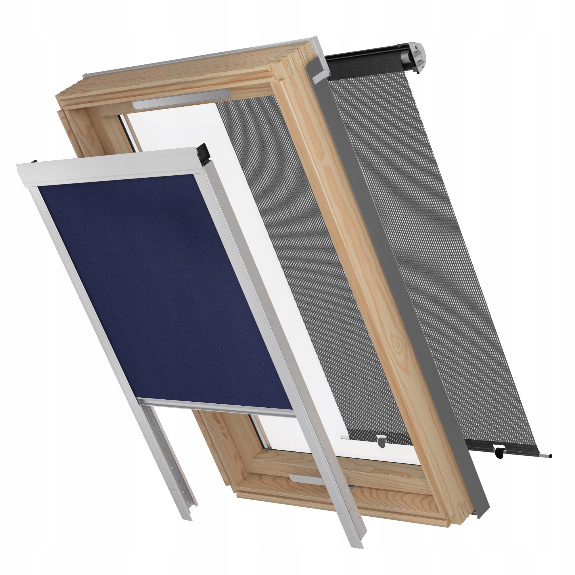 ROLETA dachowa TERMO do RoofLite Dakstra Dakea Velux Fakro 78x140 M8A szara Typ montażu w kasecie