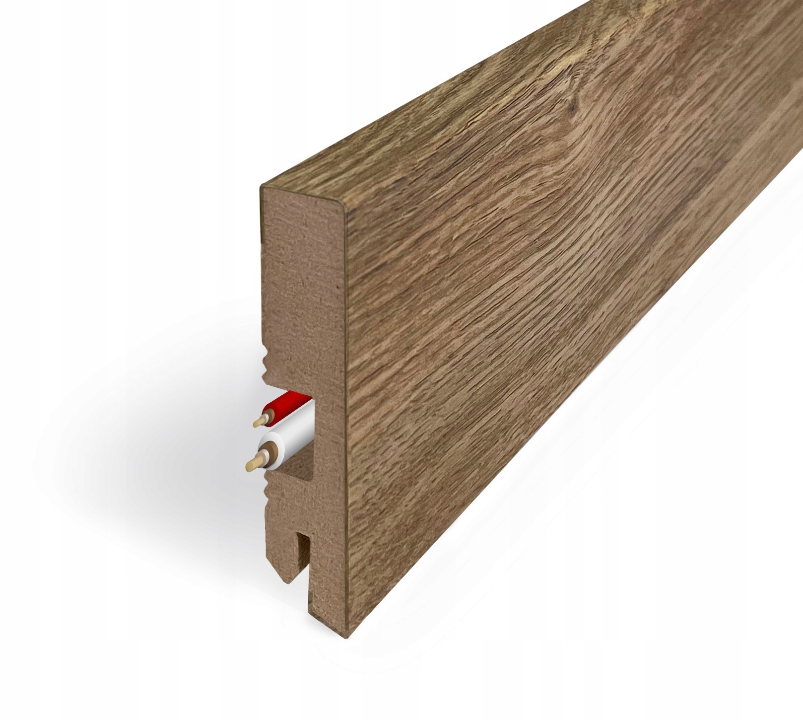 Listwa przypodłogowa MDF STYL 100cm dąb ciemny