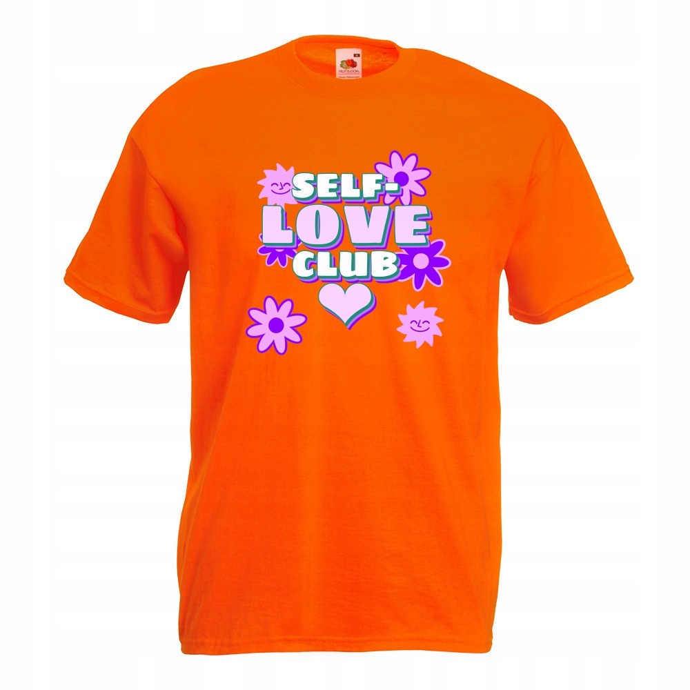

Koszulka self-love club self-care L pomarańczowa
