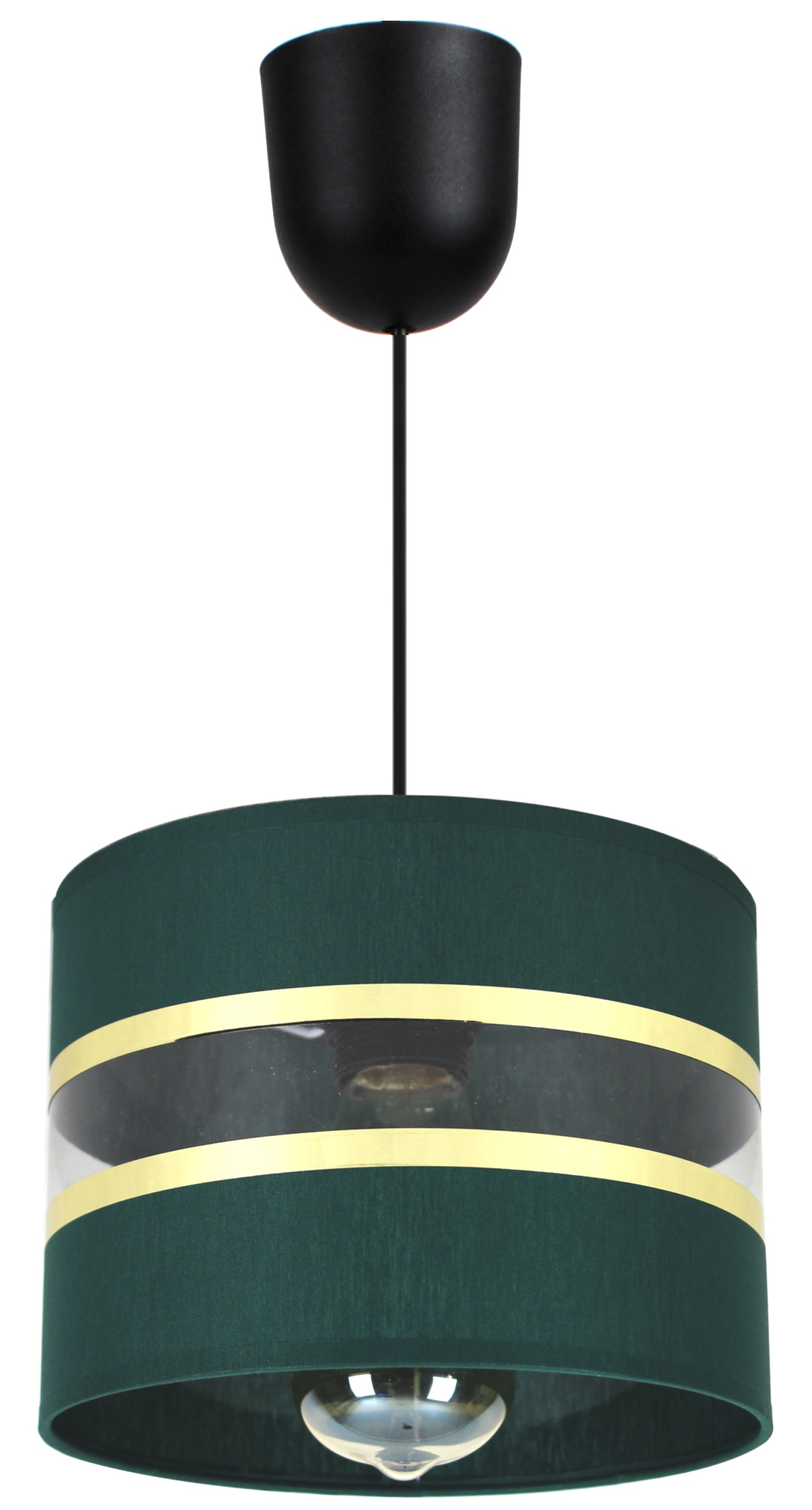 

Lampa Wisząca Żyrandol Plafon Zielony + Złoto Led