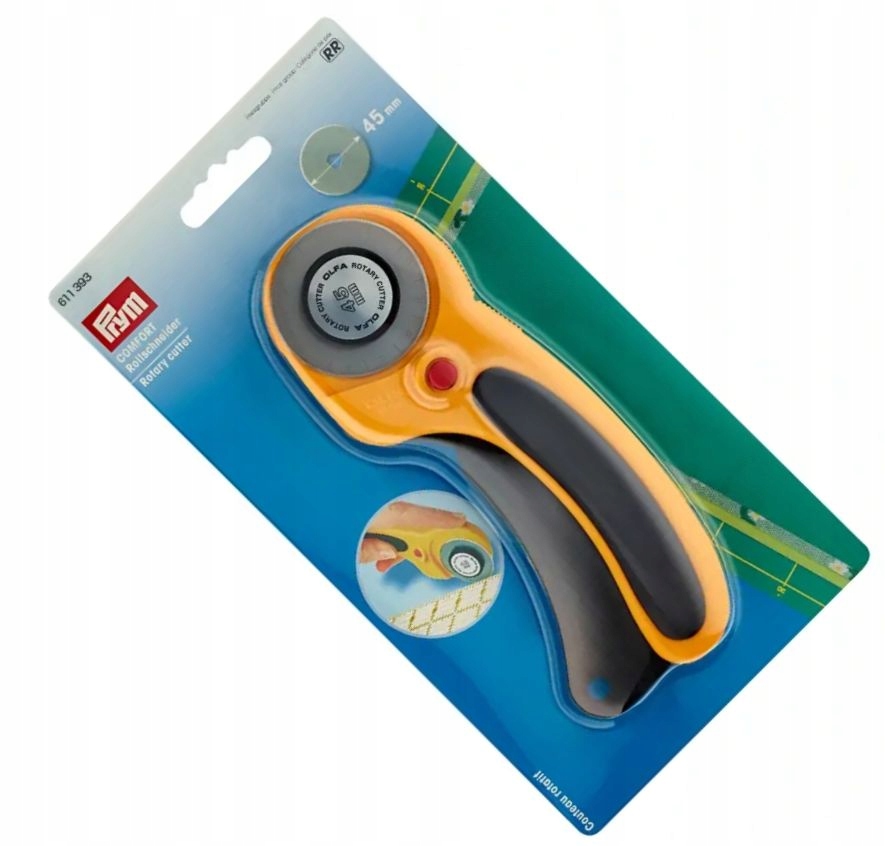 nůž otočný na patchwork látku 45