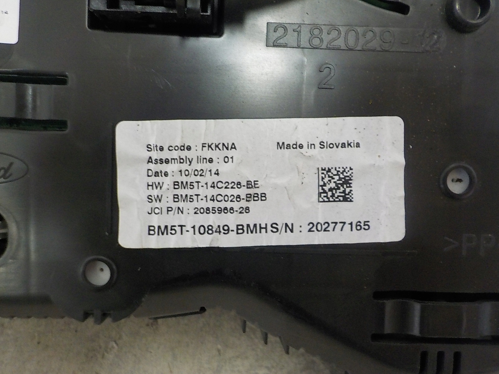 FORD C-MAX II dials dials 1.6 TDCI BM5T-10849-BMH