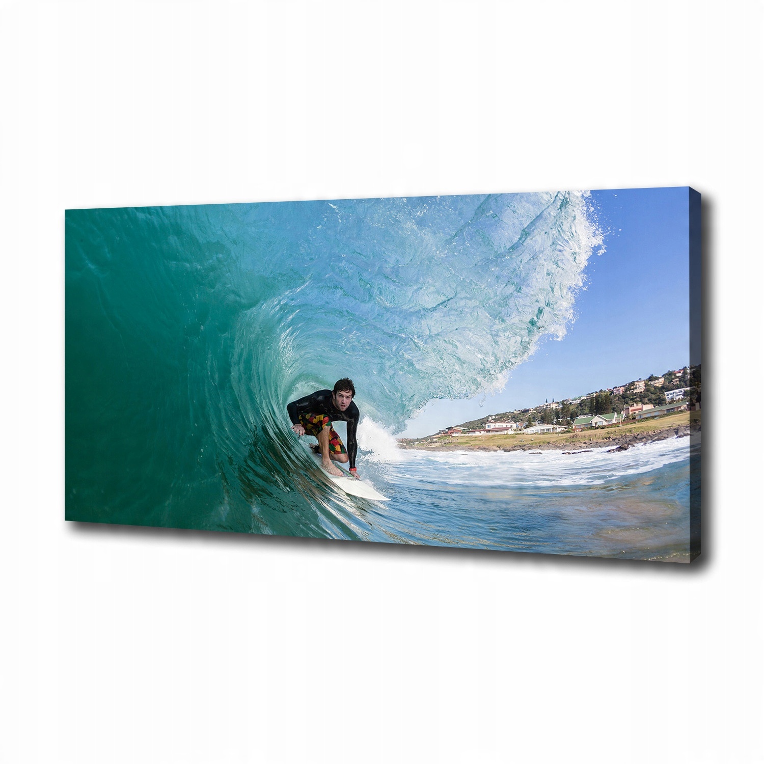 

Foto obraz na płótnie Surfer na fali 100x50 cm