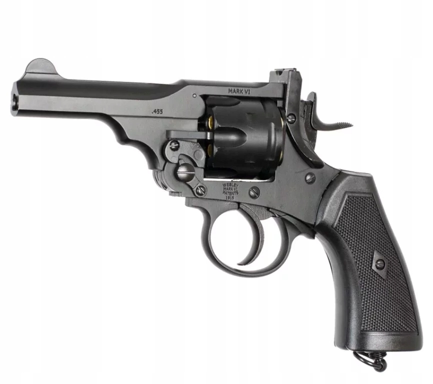 Wiatrówka WEBLEY MKVI Police 5,5 Diabolo 6-strzał. 4&amp;quot; CO2 Black Ekp ...