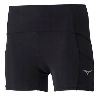 Getry do biegania Mizuno Core Short Tights Czarne Rozmiar S