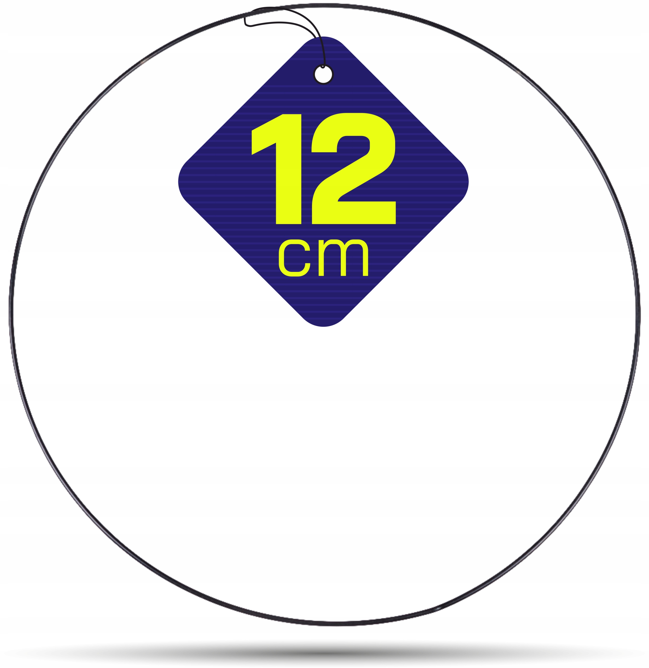 

Czarna metalowa obręcz kółko do łapaczy snów 12 cm