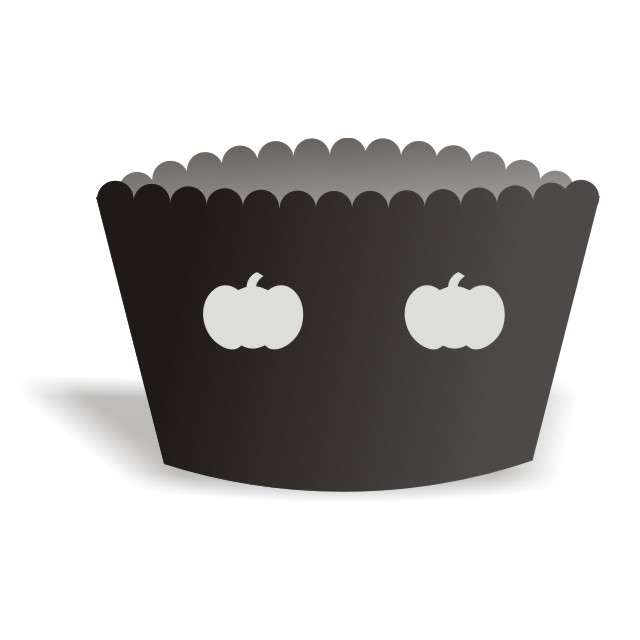 PAPILOTKI ozdobne muffinki HALLOWEEN dynie 6 szt