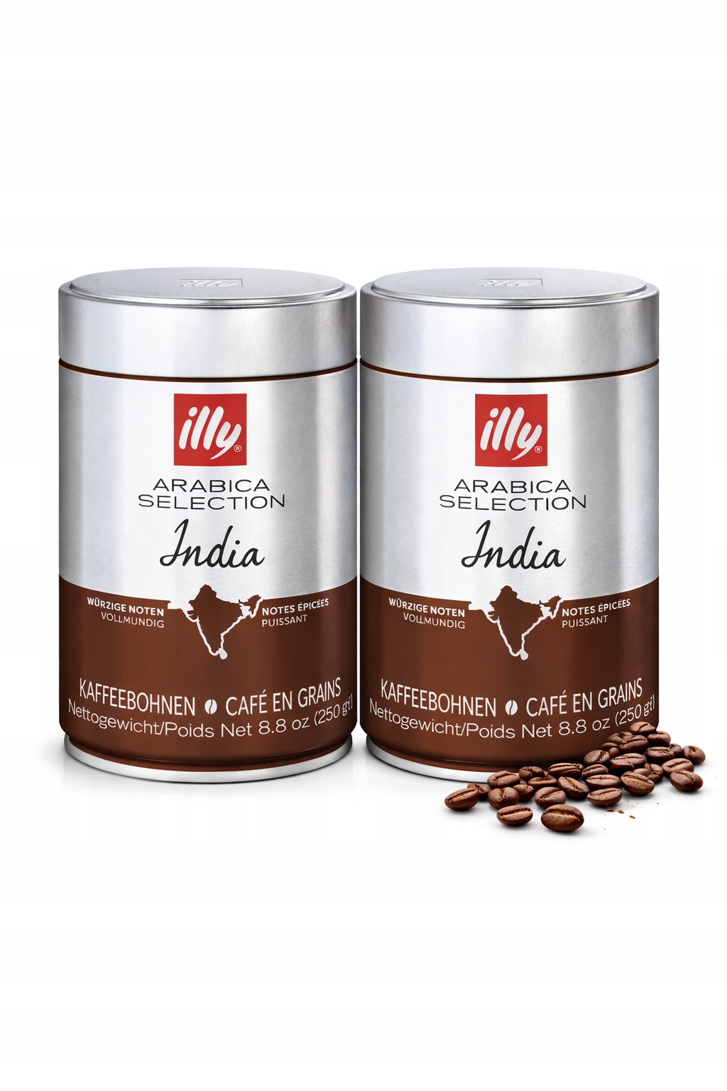 Levně Káva zrnková Illy Arabica Selection India 250 g 100% Arabica