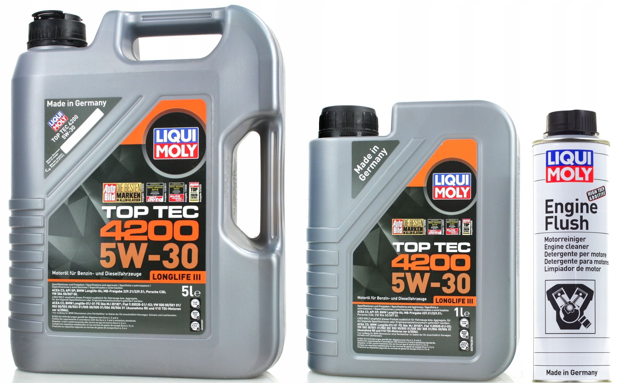 Olej Liqui Moly 5V30 Top Tec 4200 6 L Oplach Liqui Moly Engine Flush