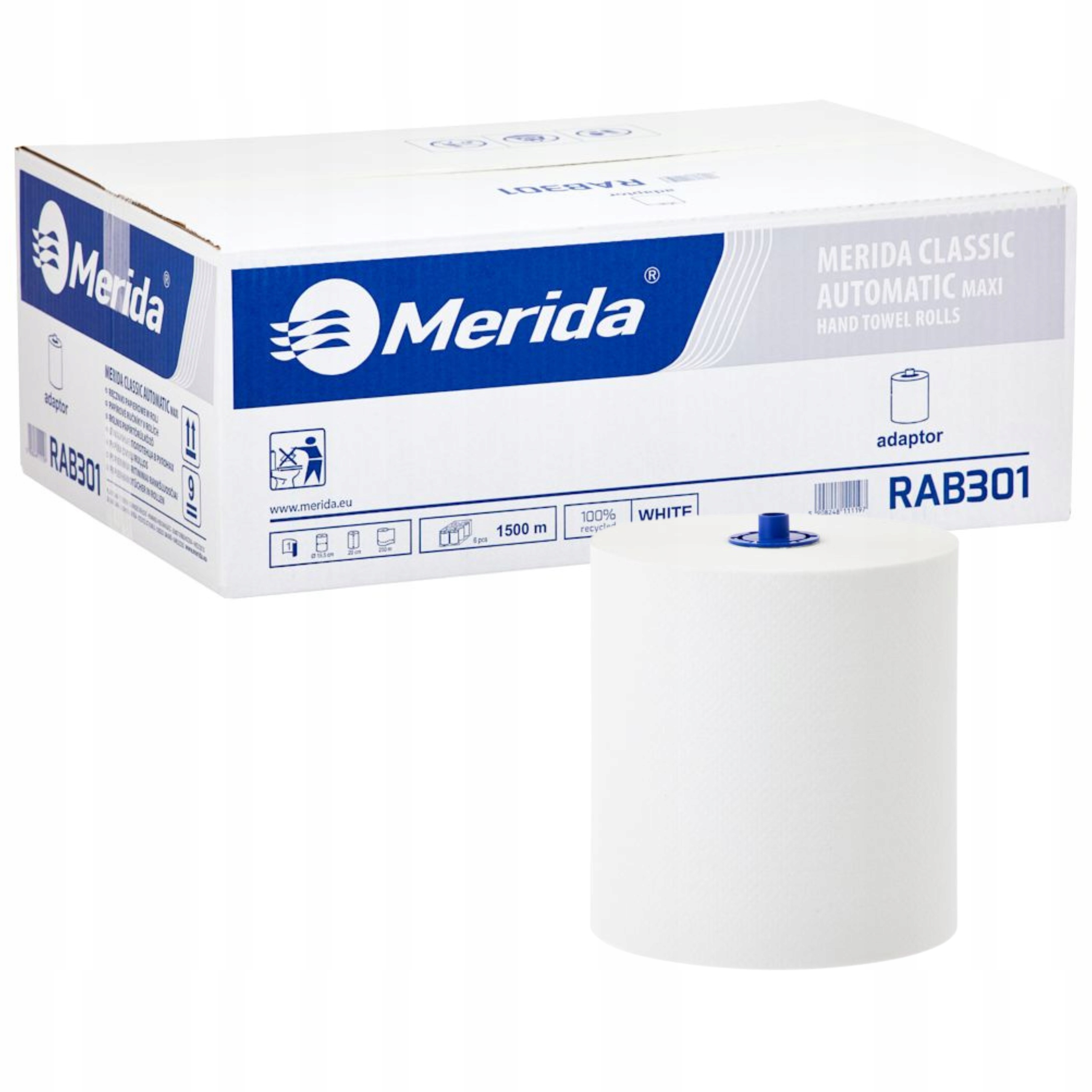 Levně Papírové ručníky v roli Merida RAB301 6 rolí