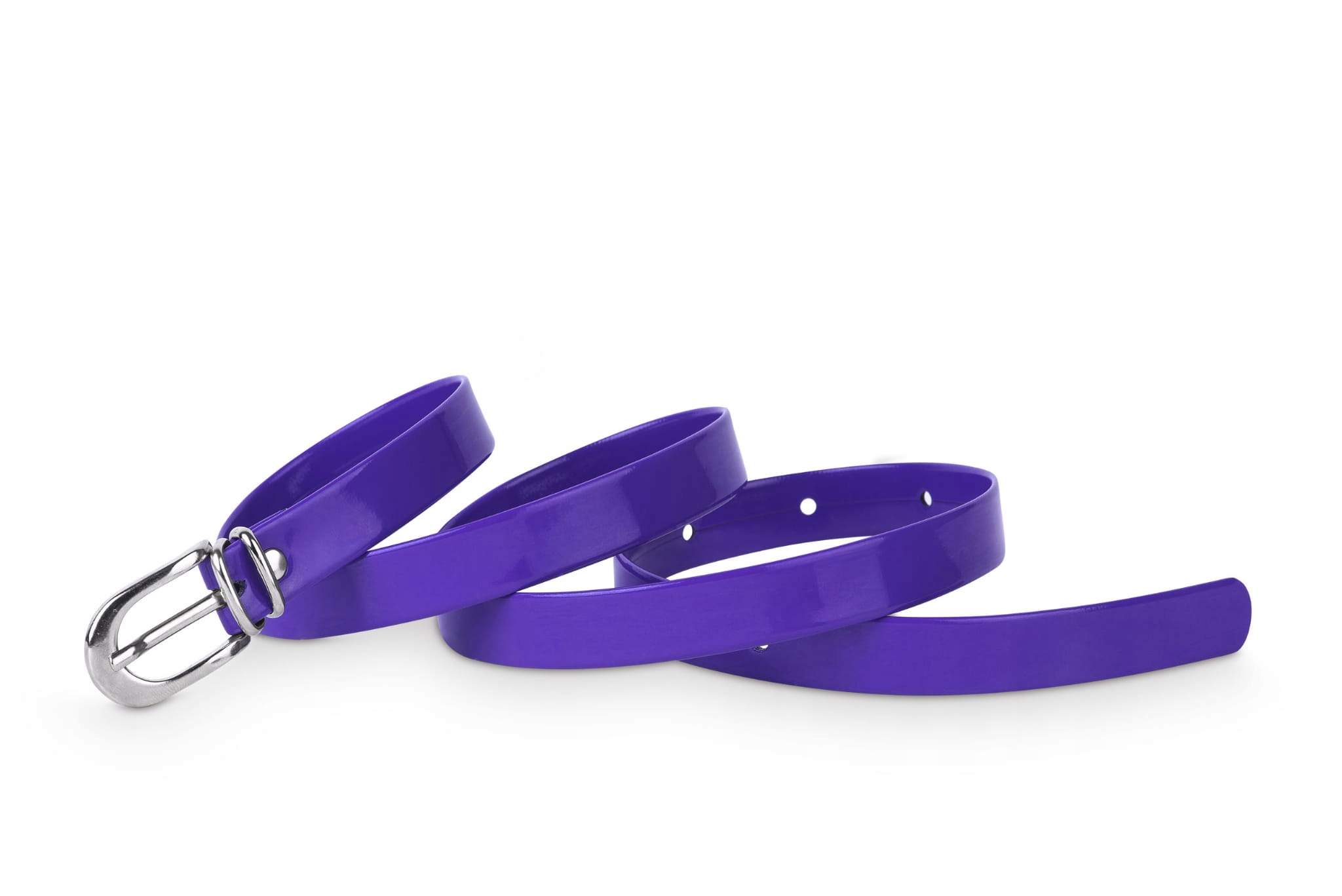 

Pasek damski klasyczny ciemny fiolet lakier 1,5 cm