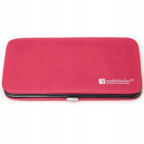 Różowe etui magnetyczne na pęsety Noble Lashes