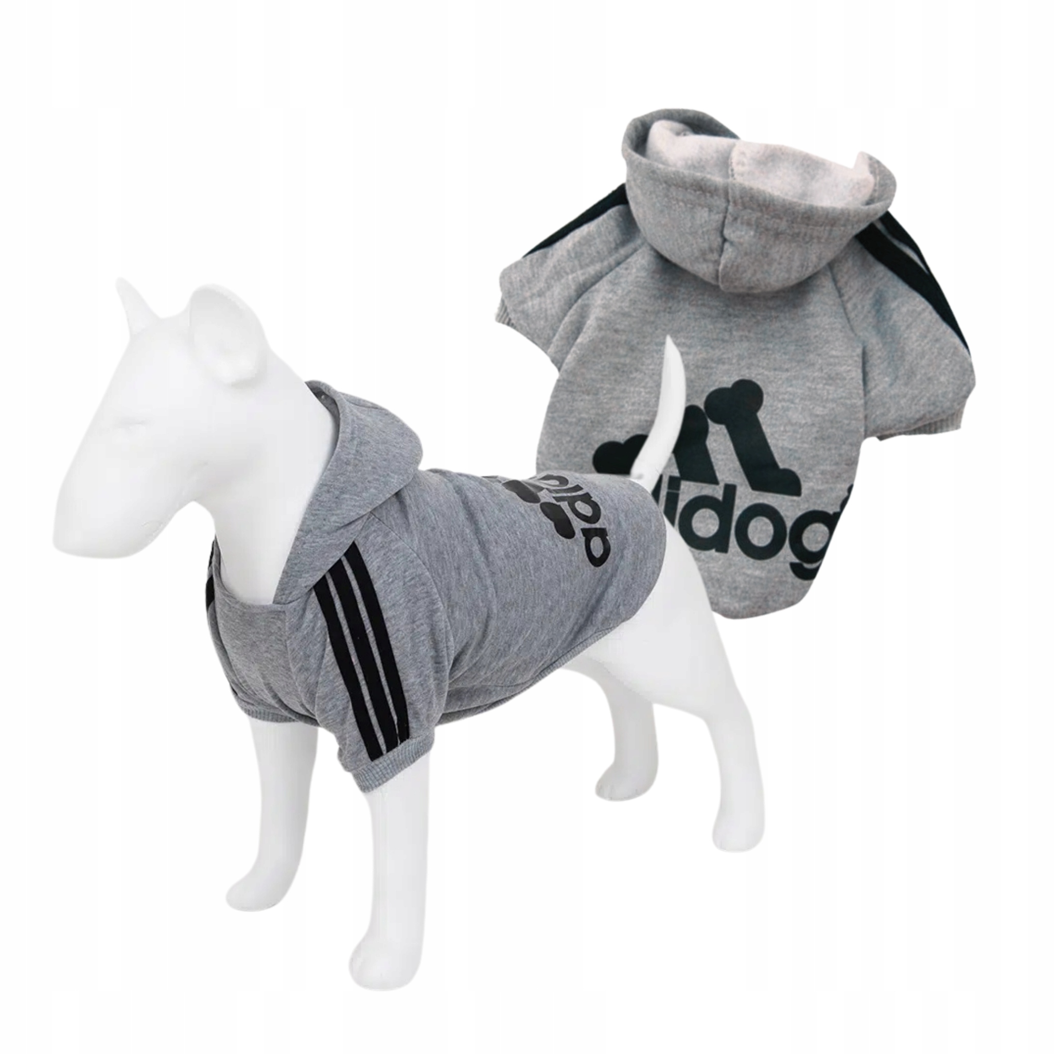 Levně Tepláková mikina pro psa Adidog Šedá 8XL