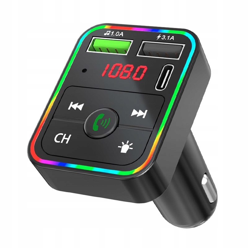 

Transmiter Fm Bluetooth Szybka Ładowarka Usb MP3