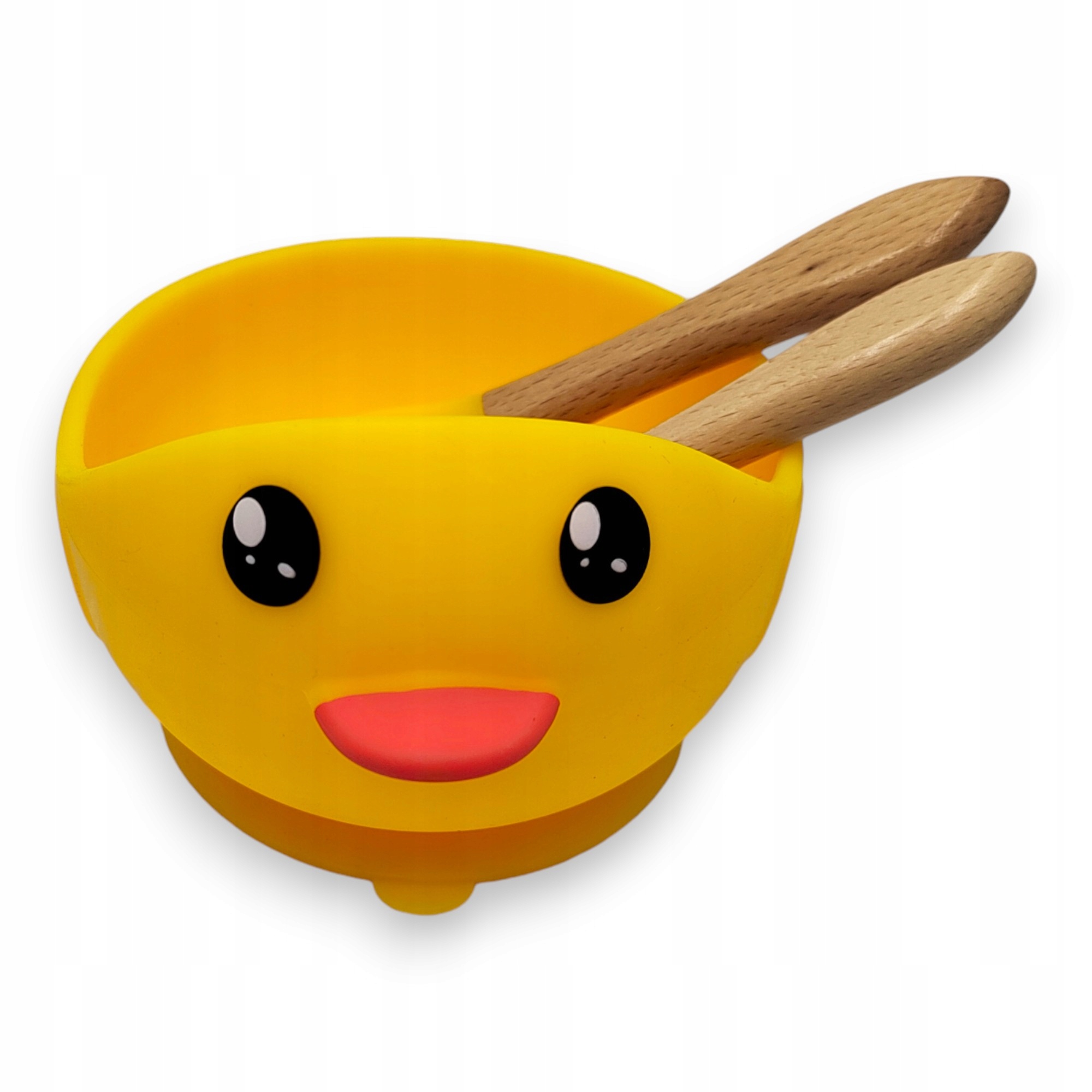 Miseczka z mocną przyssawką dla dziecka sztućce dla niemowląt BLW Silikon