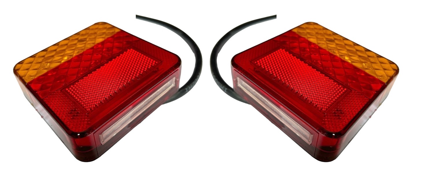 Lampa tylna LED 12/24V - 2 szt komplet