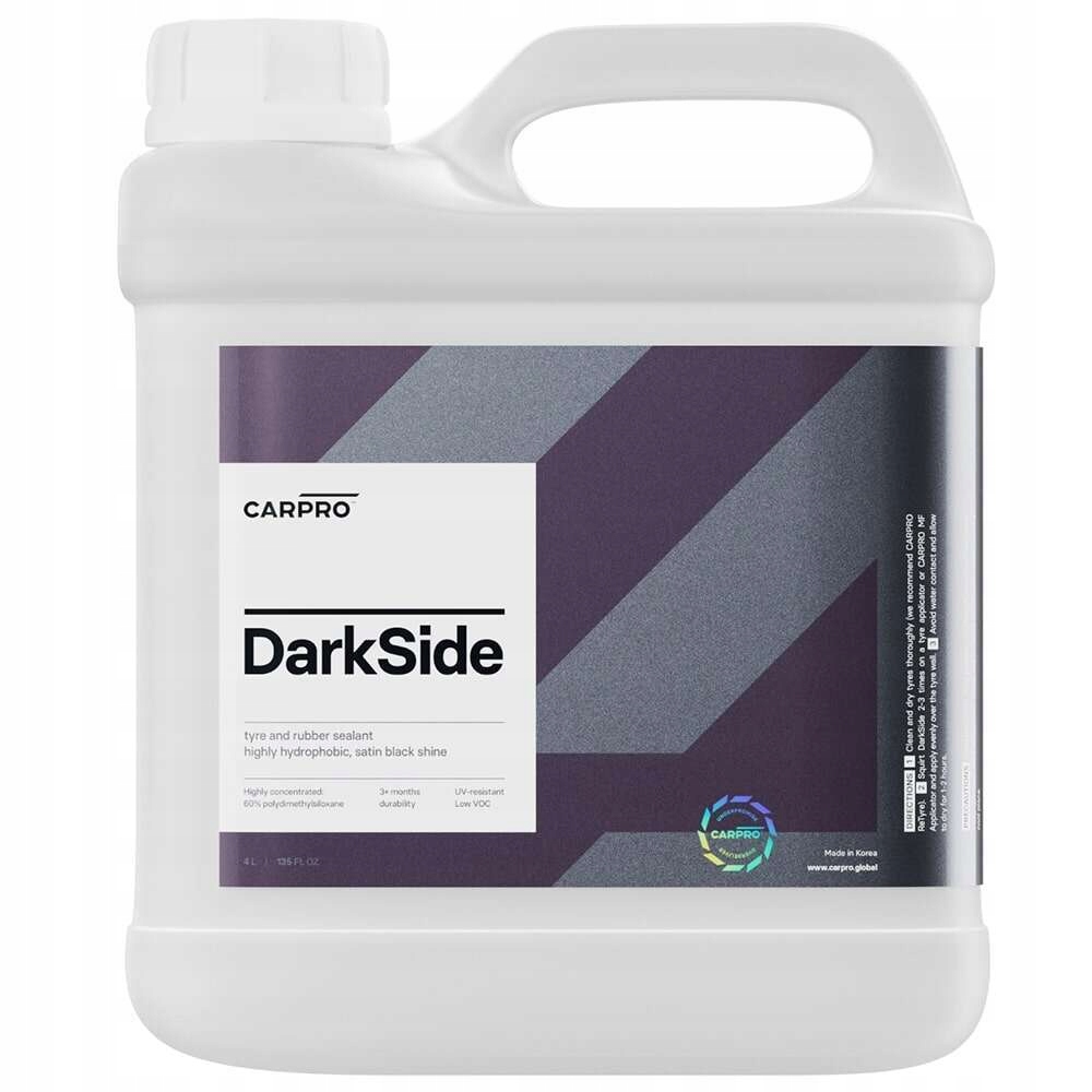 CarPro DarkSide 4L mocno hydrofobowy dressing do opony i gumy