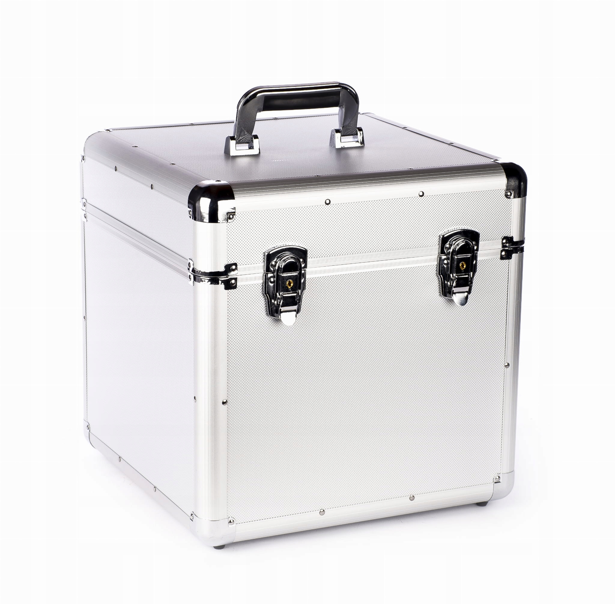 Srebrna walizka 12 cali na 90 płyt Case skrzynka