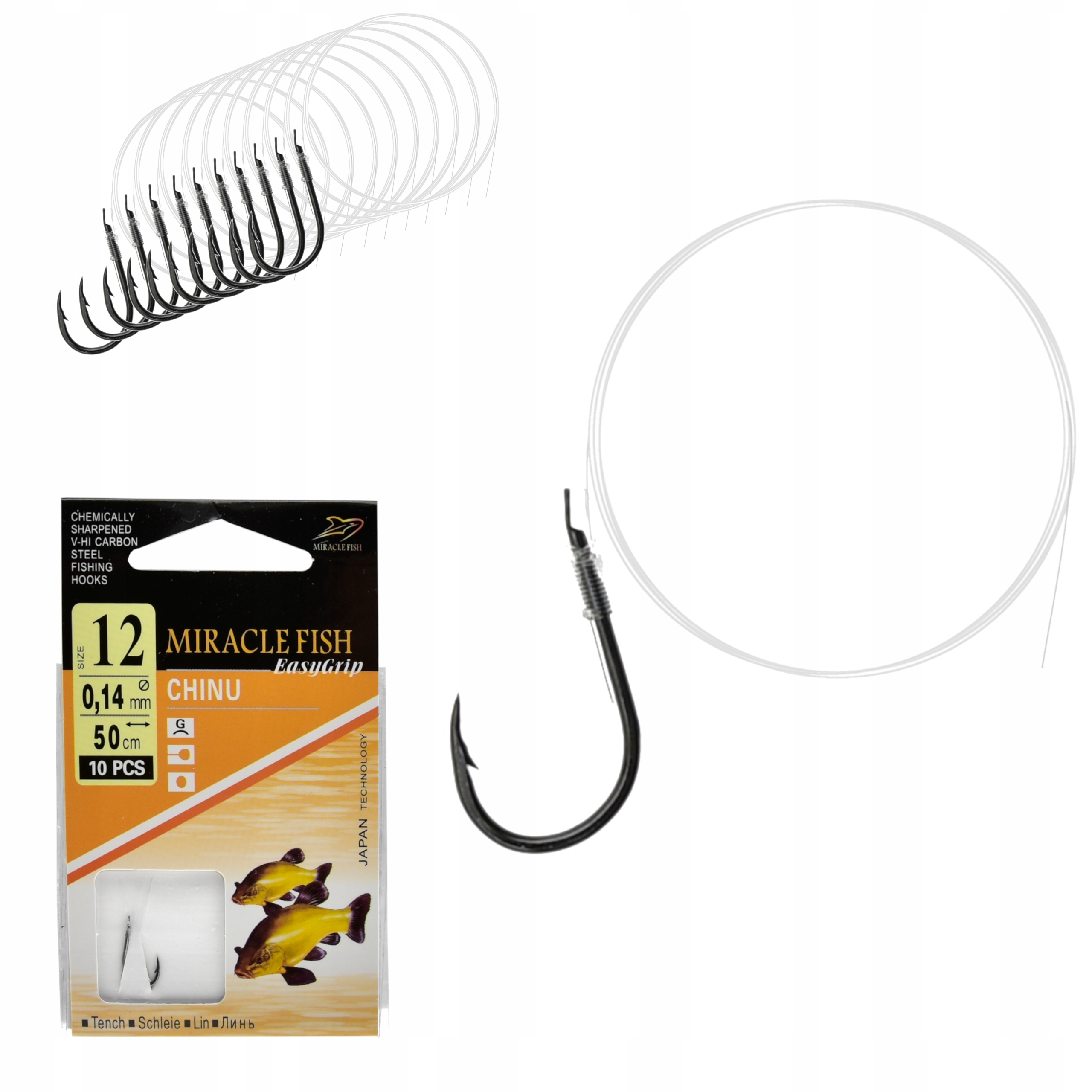 

Haczyki Wiązane Chinu Przypony Gotowe 10 Szt r 12