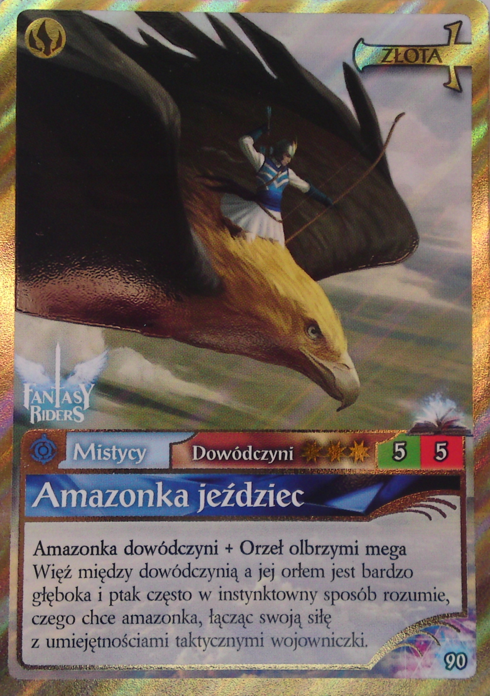 Panini Fantasy Riders Mistycy Amazonka jeździec Dowódczyni 90
