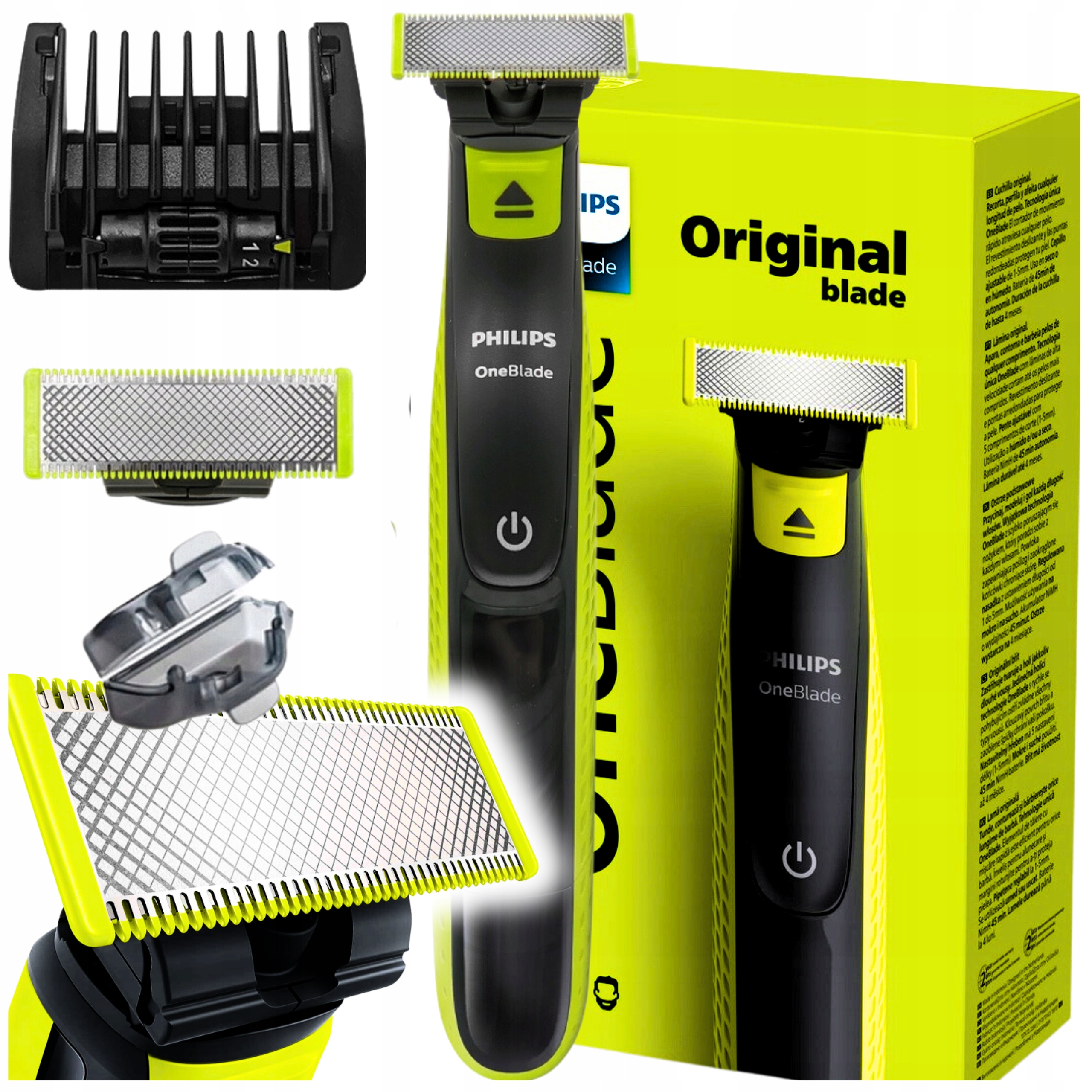 MASZYNKA DO GOLENIA TWARZY BRODY ZAROSTU PHILIPS ONEBLADE GOLARKA MĘSKA