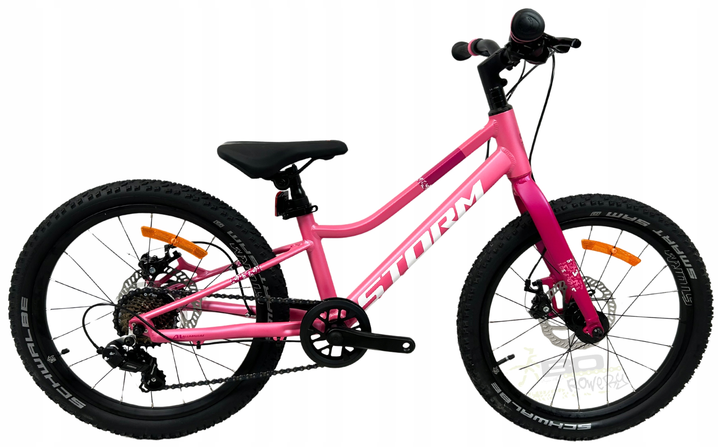 Rower Dziecięcy 20 Storm Bella 1 2D rama 10 koło 20 ciemny róż 1x7 2026