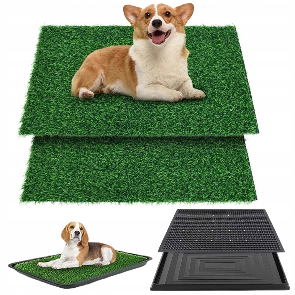 Levně Toaleta Pro Psy S Umělou Trávou 76 X 51 CM, Protiskluzový, Snadno Použitelný