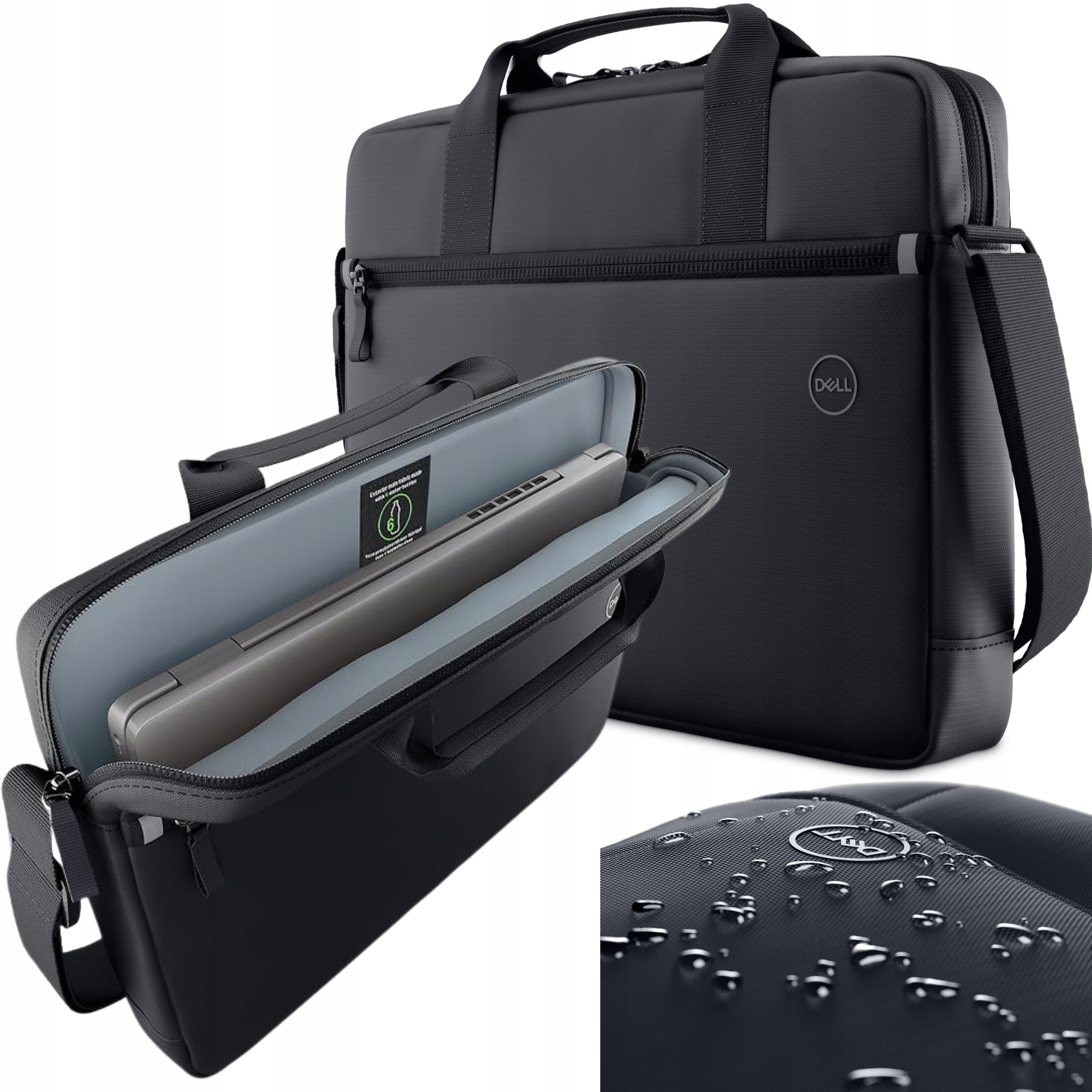 Dell EcoLoop Essential Torba do Laptop 14" 16" Czarna Wodoodporna