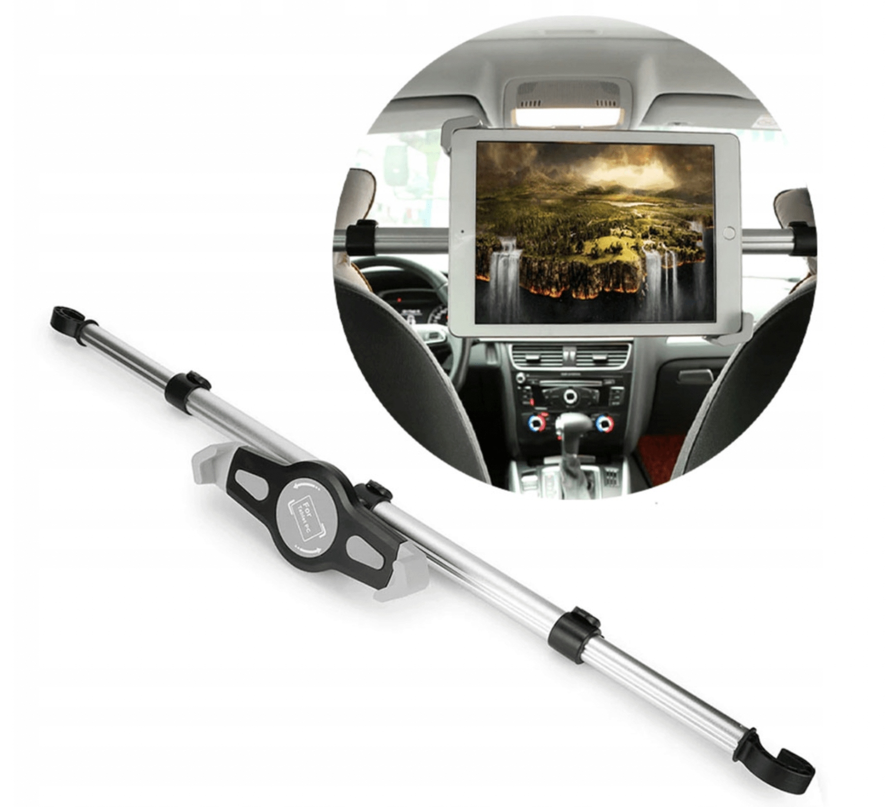 UCHWYT SAMOCHODOWY TABLET/IPAD 7-10.5 ZAGŁÓWEK