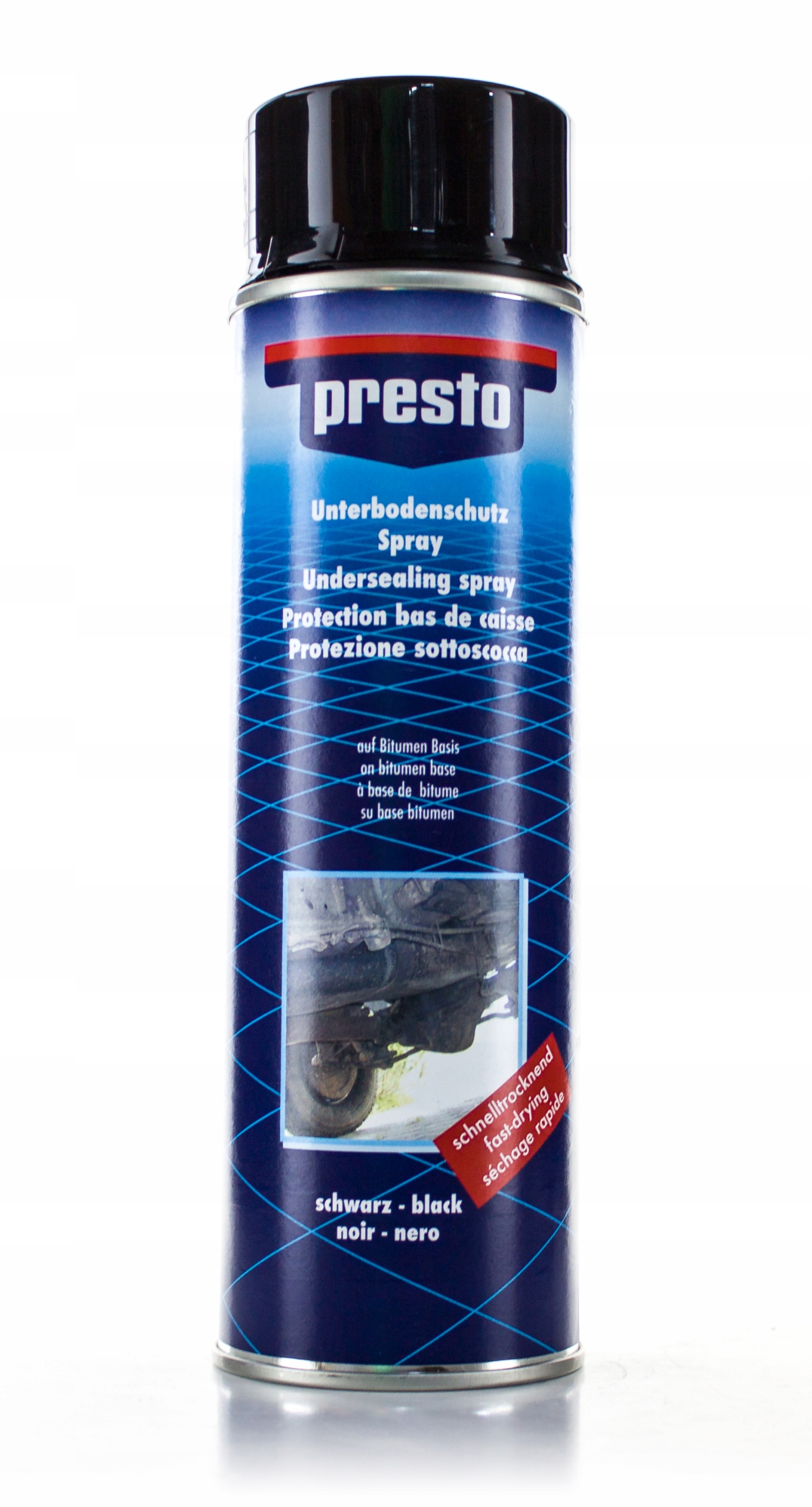 Presto Czarny środek do konserwacji podwozia na bazie bitumu Spray 500ML