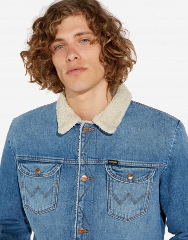 KURTKA MĘSKA WRANGLER 124MJ SHERPA W4MSUG10K R.L Kaptur bez kaptura