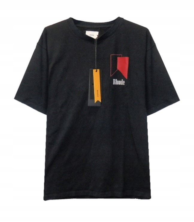 Tričko Tričko Pánské S Logem Rhude Track Černé Vtg Originální vel. M