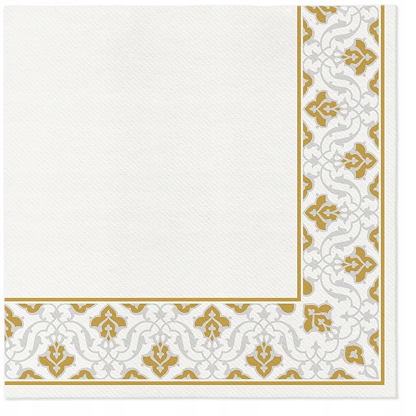 

Serwetki Flizelinowe Floral Frame Gold 50 szt.