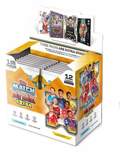 UEFA CHAMPIONS LEAGUE MATCH ATTAX EXTRA TRADING CARDS 2025/26 BOOSTER DISPL