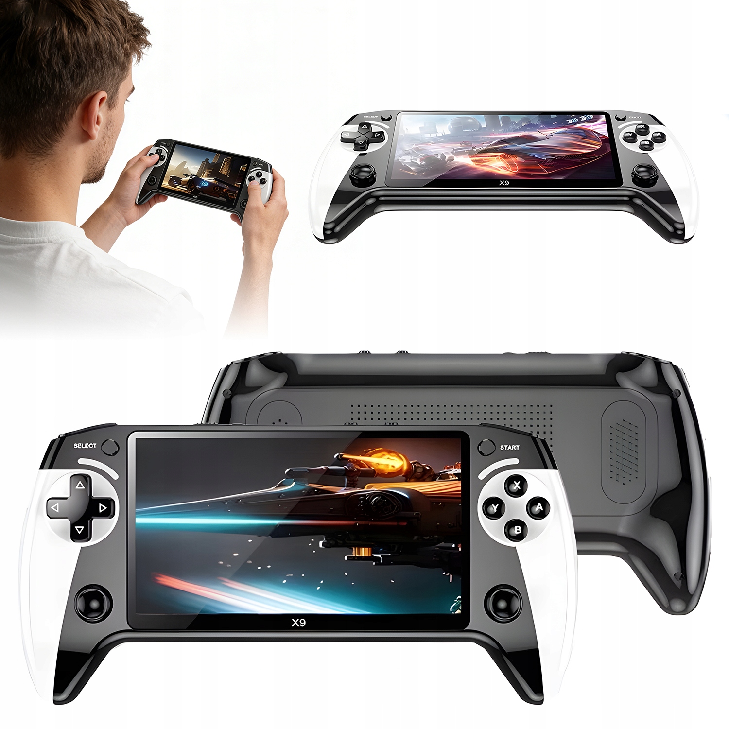 Przenośna Konsola Retro Do Gier 6000 Gier Ekran 5.5 Cala Tv Usb C