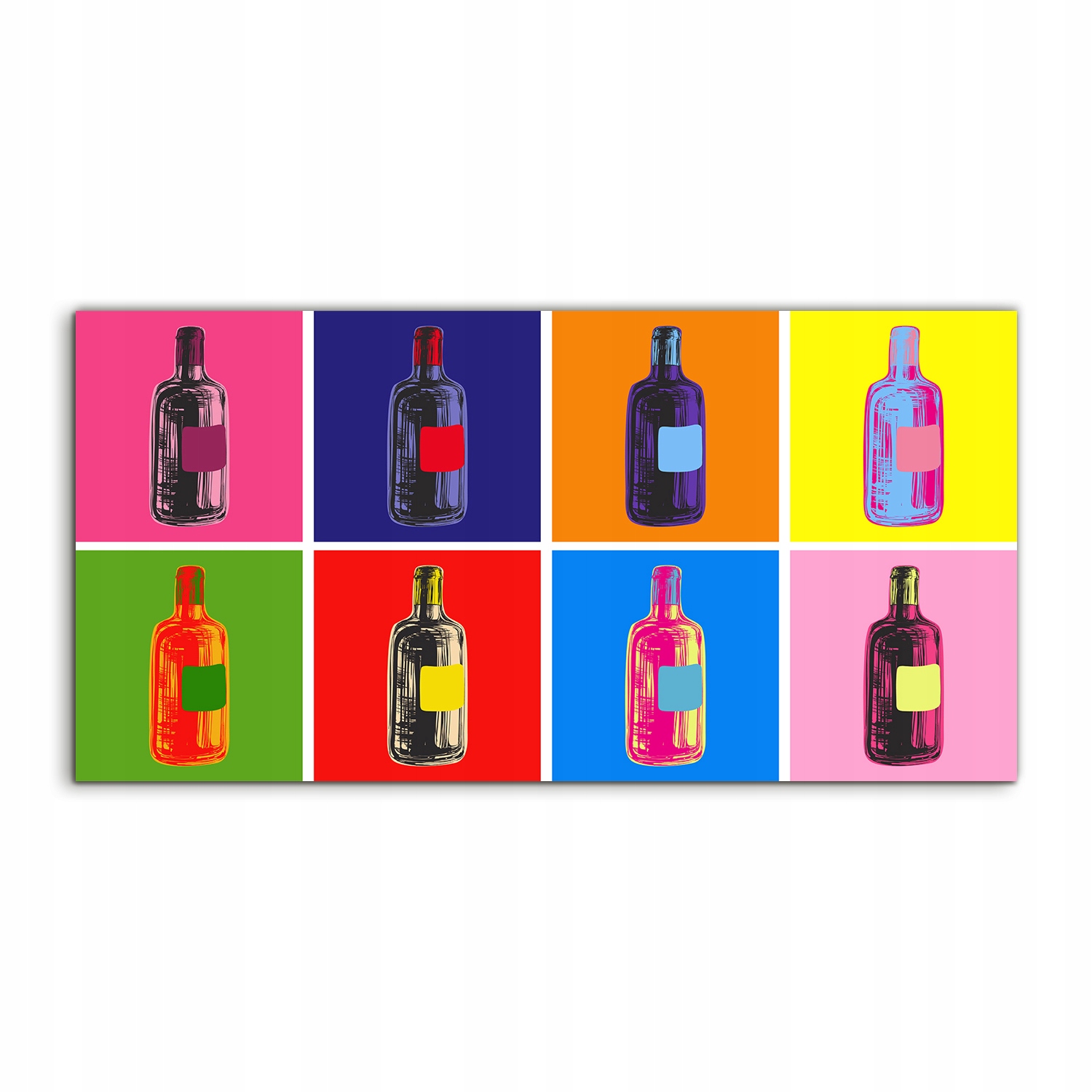 Akrylový obraz 140x70 Závesné víno Fľaše Umenie